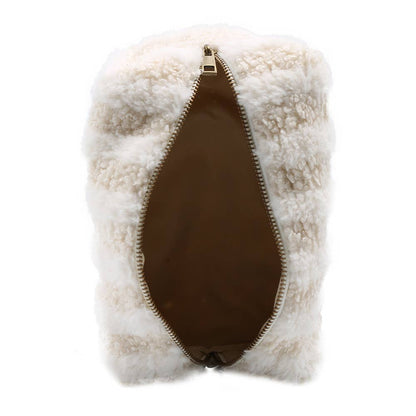 Stripe Sherpa Pouch Bag