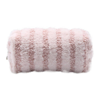 Stripe Sherpa Pouch Bag