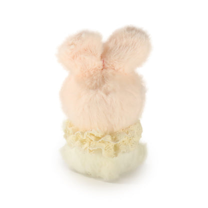5-inch White Bunny with Flower Bow
