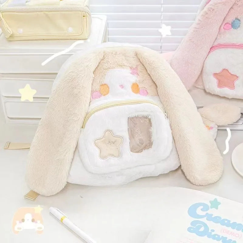 Kawaii Plush Bunny Backpack