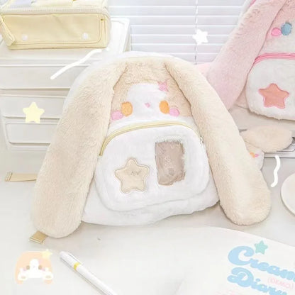 Kawaii Plush Bunny Backpack