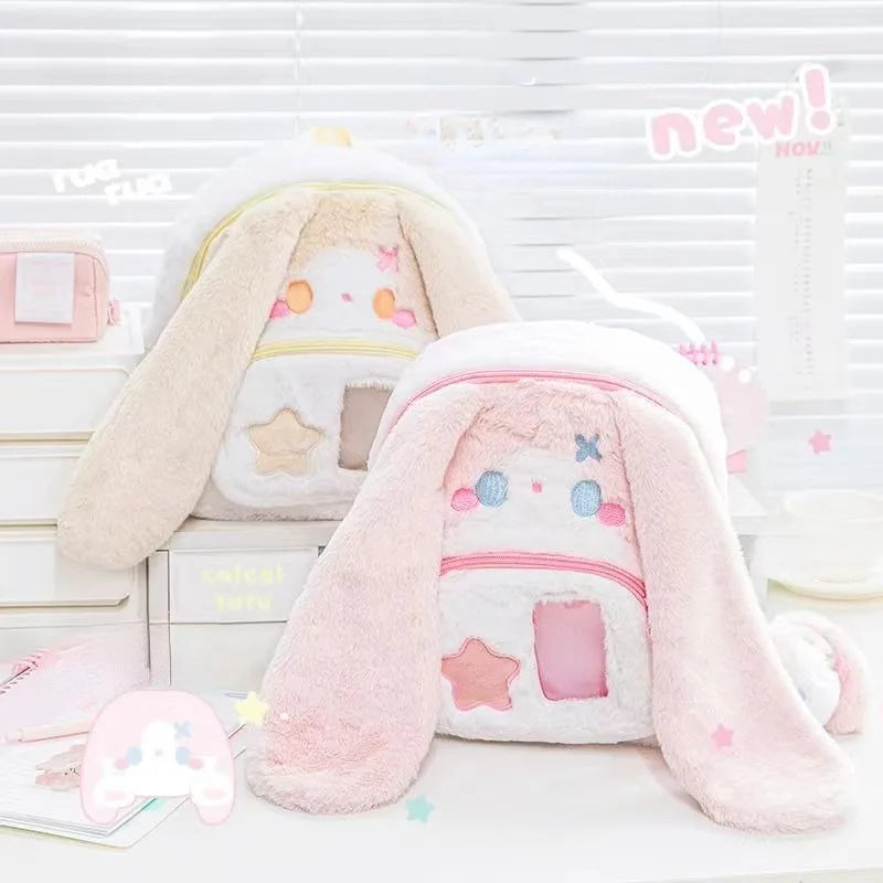 Kawaii Plush Bunny Backpack