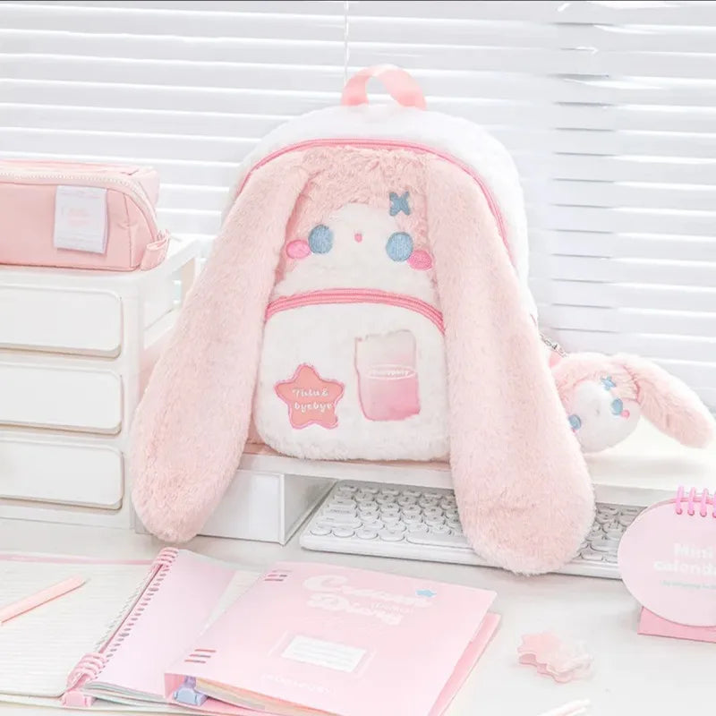 Kawaii Plush Bunny Backpack