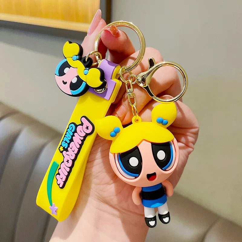 Powerpuff Girls Figure Keychain Anime