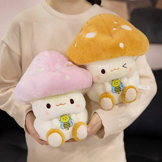 Kawaii Mushroom & Bee Plushies