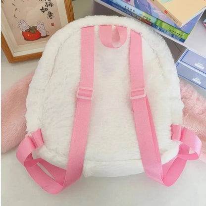 Kawaii Plush Bunny Backpack