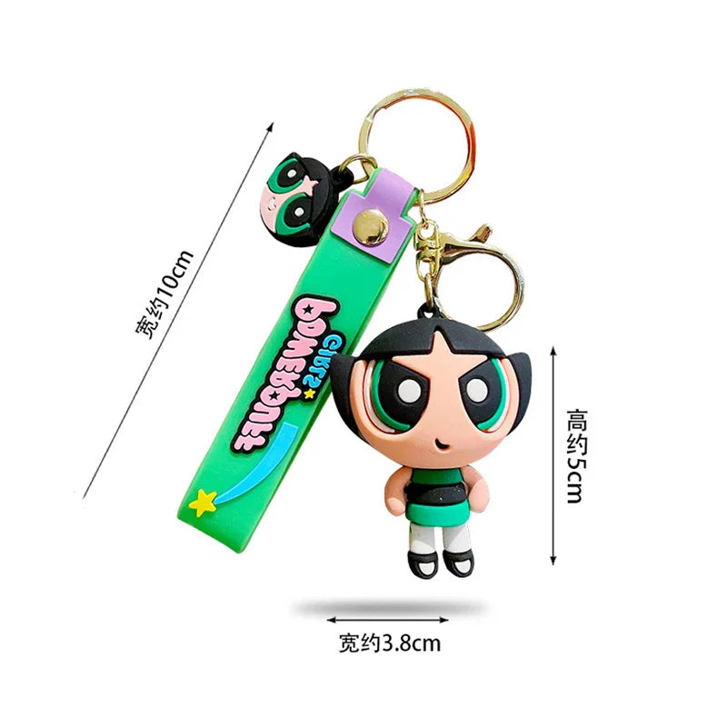 Powerpuff Girls Figure Keychain Anime