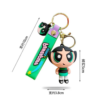 Powerpuff Girls Figure Keychain Anime