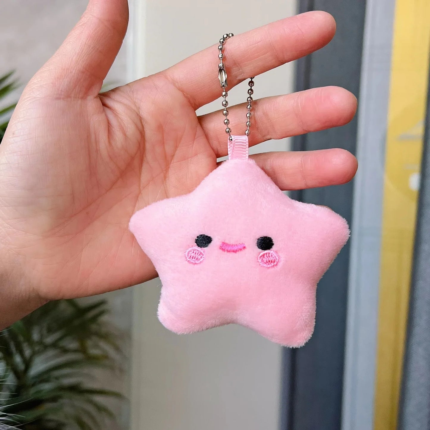 Kawaii Star Plushie Pendant Keychains