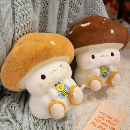 Kawaii Mushroom & Bee Plushies