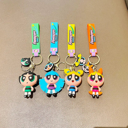 Powerpuff Girls Figure Keychain Anime