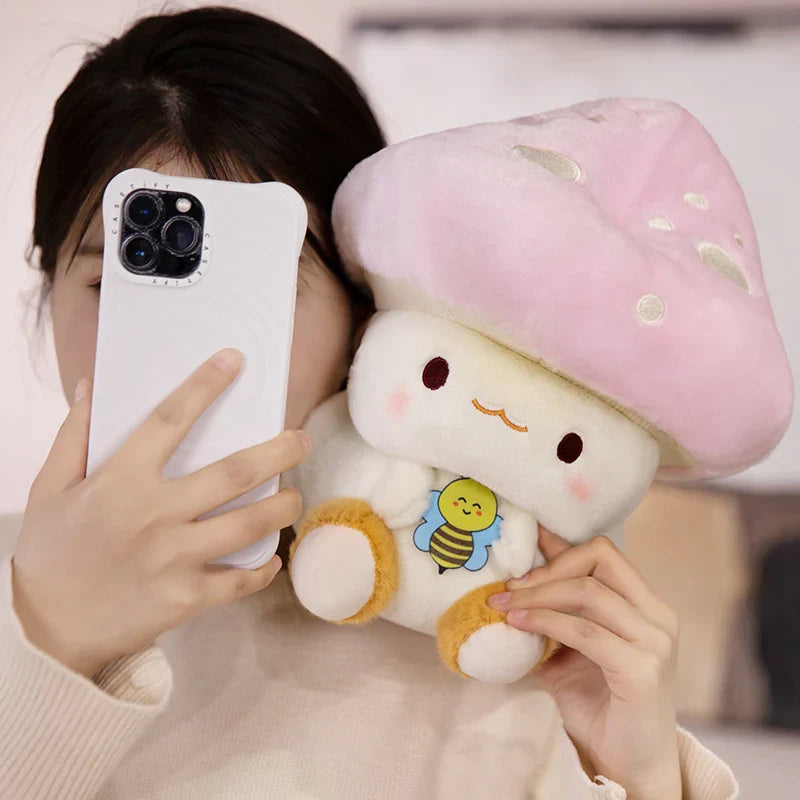 Kawaii Mushroom & Bee Plushies