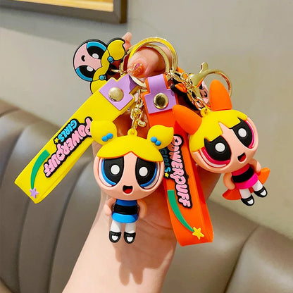 Powerpuff Girls Figure Keychain Anime