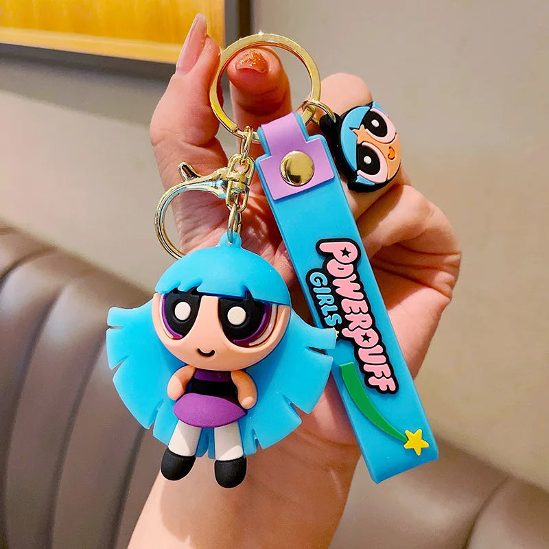 Powerpuff Girls Figure Keychain Anime