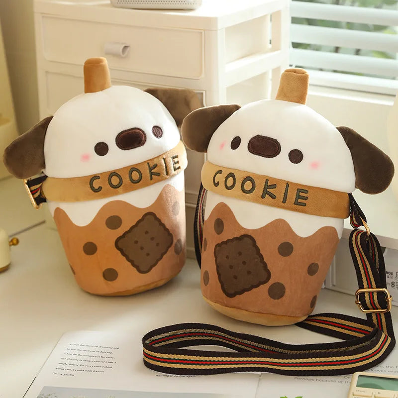 Surprise Puppy Drink Plushie Bag