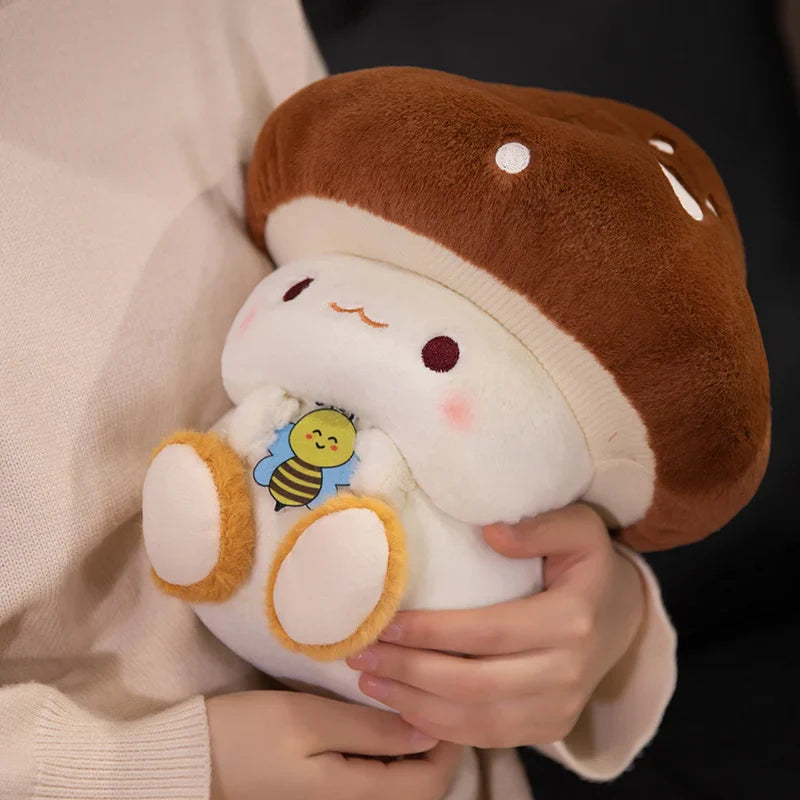 Kawaii Mushroom & Bee Plushies