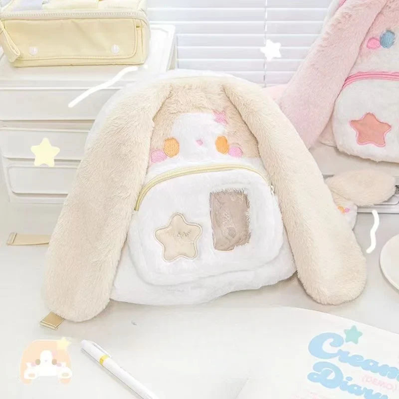 Kawaii Plush Bunny Backpack