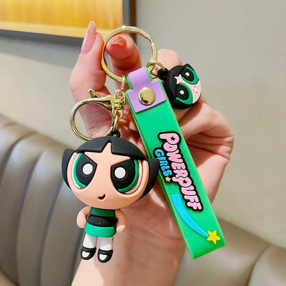 Powerpuff Girls Figure Keychain Anime