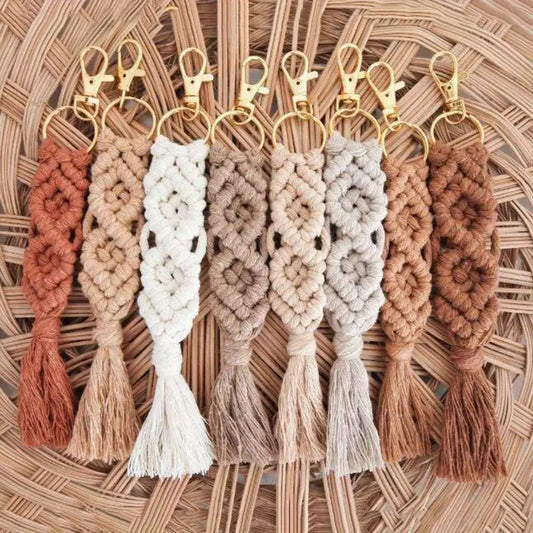 Boho Fringe Keychains