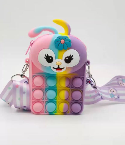 Bunny Fidget Crossbody Bag Bubble Pop Toy