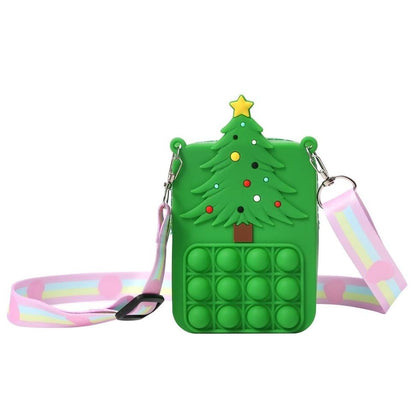 Christmas Fidget Bubble Pop Crossbody Bags