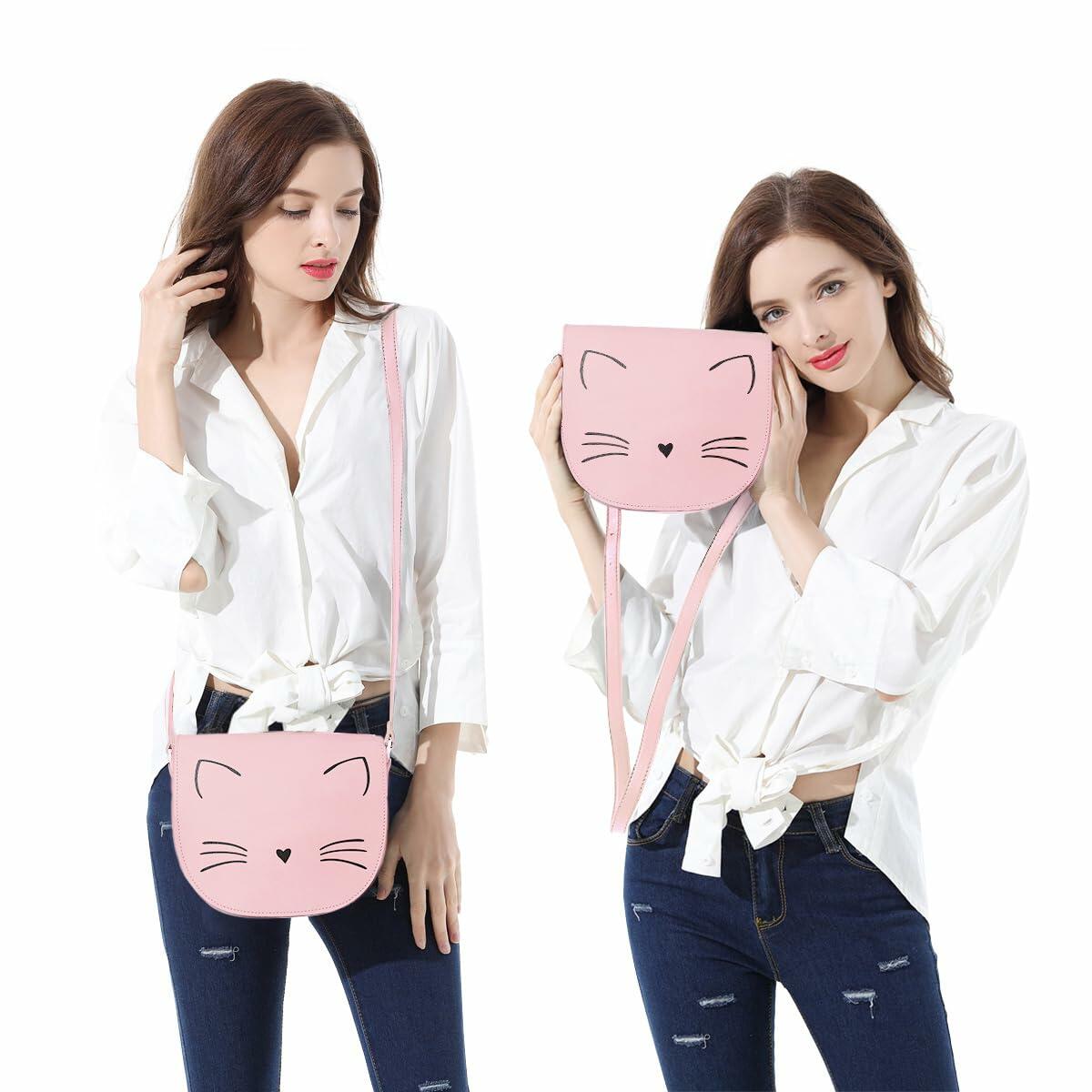 Gladdon Crossbody Bag Small Light Pink Purse for Teen Girls, Preteen