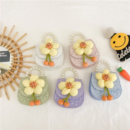 Children Girl Floral Pattern Cute Crossbody Bags