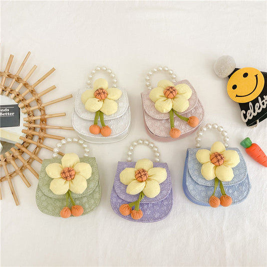 Children Girl Floral Pattern Cute Crossbody Bags