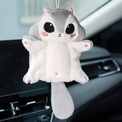 Kawaii Squirrel Plush Keychain